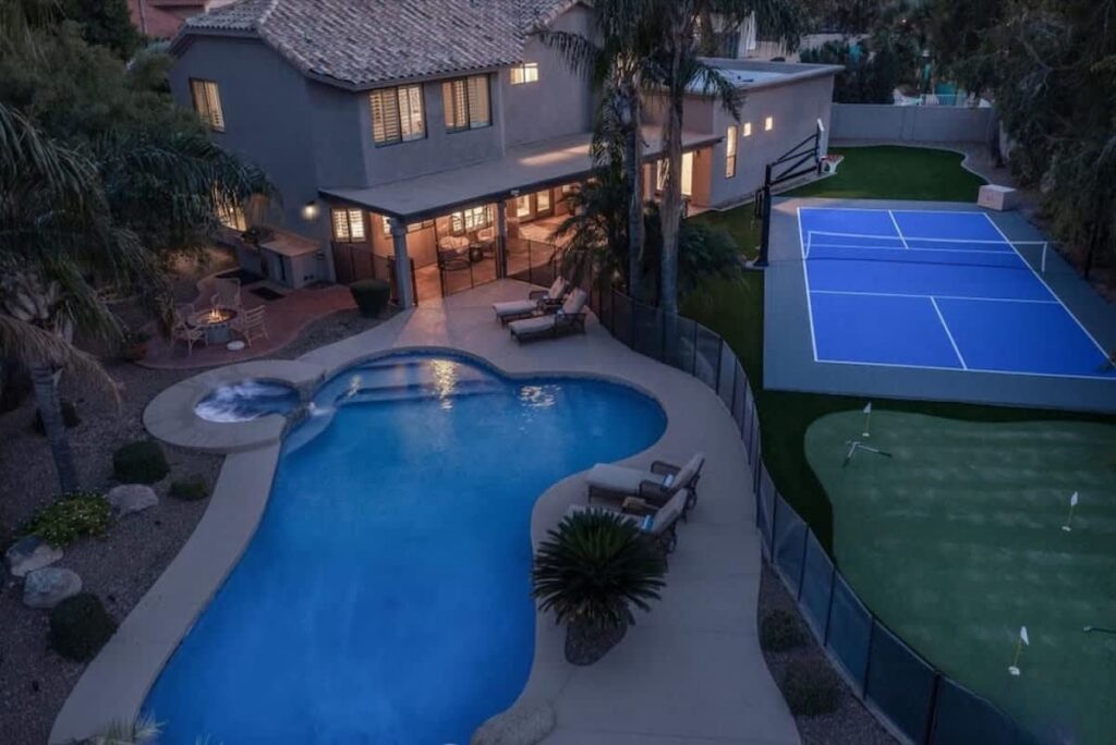 PalmTree Paradise+Sportcrt+Golf+Tetherball+Htdpool Main Image